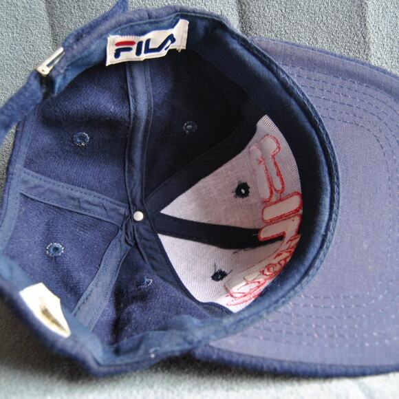 FILA USA Red White & Blue Hat w/ Adjustable Strap (OSFM) - Picture 5 of 6